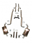 E20272 EXHAUST SYSTEM-MAGNAFLOW-DELUXE-2 TO 2.5 INCH-SMALL BLOCK-327-MANUAL-66-67