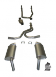 E20317 EXHAUST SYSTEM-ALUMINIZED-STOCK-2.5 INCH-HIDEAWAY-WITH CONVERTER-80