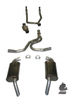 E20318 EXHAUST SYSTEM-MAGNAFLOW-STOCK-2.5 INCH-WITH CONVERTER-80