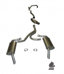 Click Here For Full Product Info E20319 EXHAUST SYSTEM-ALUMINIZED-STOCK-2.25 INCH-HIDEAWAY-WITH CONVERTER-75