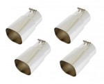 Click Here For Full Product Info E20395 EXHAUST TIPS-STAINLESS STEEL-ZR1 STYLE-SET OF 4-85-91- TEMPORARILY DISCONTINUED