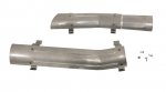 E20422 SEE E6562-HEAT SHIELD-EXHAUST PIPE-2.5 INCH-STAINLESS STEEL-PAIR-66-67