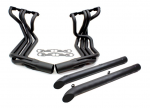 E20507 EXHAUST SYSTEM-SIDE-DOUG'S HEADERS-BLACK-SMALL BLOCK-4 INCH SIDE TUBES-63-82