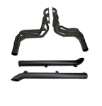 Click Here For Full Product Info E20512 EXHAUST SYSTEM-SIDE-DOUG'S HEADERS-BLACK-BIG BLOCK-4 INCH SIDE TUBES-65-74