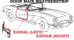 E2056R WEATHERSTRIP-DOOR MAIN-USA-RIGHT-56-58