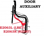 Click Here For Full Product Info E2063R WEATHERSTRIP-DOOR AUXILIARY-ORIGINAL FOAM-USA-RIGHT-59L-62