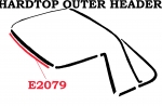 E2079 WEATHERSTRIP-HARDTOP-OUTER HEADER-USA-63-67