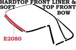Click Here For Full Product Info E2080 WEATHERSTRIP-SOFT TOP HEADER / HARD TOP INNER HEADER-63-67