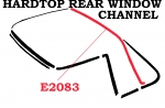E2083 WEATHERSTRIP-HARDTOP-REAR WINDOW CHANNEL-USA-63-67