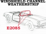 E2085 WEATHERSTRIP-WINDSHIELD CHANNEL-USA-53-55