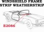 E2086 WEATHERSTRIP-WINDSHIELD FRAME STRIP-USA-53-55