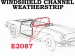 E2087 WEATHERSTRIP-WINDSHIELD CHANNEL-USA-56-62