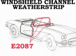 Click Here For Full Product Info E2087 WEATHERSTRIP-WINDSHIELD CHANNEL-USA-56-62