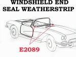 Click Here For Full Product Info E2089 WEATHERSTRIP-WINDSHIELD END SEAL-SHIM-USA-EACH-56-62