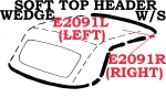 Click Here For Full Product Info E2091R WEATHERSTRIP-SOFT TOP-HEADER WEDGE-USA-RIGHT-56-62