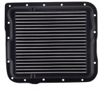 E20926 PAN-TRANSMISSION-BLACK POWDER COATED ALUMINUM-SAND CAST-GM 700R4, 4L60, 4L60E-84-96