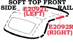 E2092R WEATHERSTRIP-SOFT TOP-FRONT SIDE RAIL-USA-RIGHT-56-62