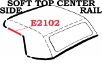 Click Here For Full Product Info E2102 WEATHERSTRIP-SOFT TOP-CENTER SIDE RAIL-USA-EACH-63-67