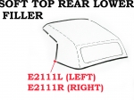 E2111R WEATHERSTRIP-SOFT TOP-REAR LOWER FILLER-USA-RIGHT-68-75