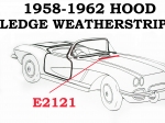 E2121 WEATHERSTRIP-HOOD LEDGE-USA-58-62