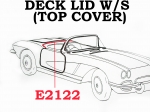 Click Here For Full Product Info E2122 WEATHERSTRIP-TOP COVER (DECK LID)-USA-59-60