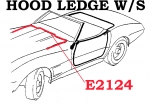 E2124 WEATHERSTRIP-HOOD LEDGE-USA-63-82