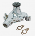 Click Here For Full Product Info E21289 PUMP-WATER-ALUMINUM HOUSING-SMALL BLOCK-POLISHED-TALL-71-82