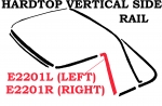 Click Here For Full Product Info E2201L WEATHERSTRIP-HARDTOP-VERTICAL SIDE RAIL-USA-LEFT-63-67