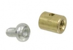 E22468 STOP-HOOD RELEASE CABLE-BRASS WITH HEAVY DUTY CLUTCH SCREW-2 REQUIRED-53-62