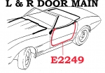 Click Here For Full Product Info E2249 WEATHERSTRIP-DOOR MAIN-COUPE AND CONVERTIBLE-USA-PAIR-68