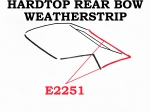 E2251 WEATHERSTRIP-HARDTOP-REAR BOW-USA-68-75