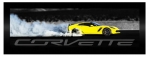 E22816 PRINT-FRAMED-CORVETTE Z06 BURNOUT-14-19