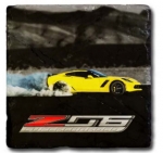 E22867 7TH GENERATION CORVETTE STONE  TILE COASTER-53-19