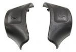 E23060 BUTTON-HORN-BLACK-PAIR-92-93