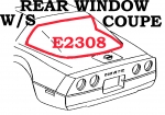 E2308 WEATHERSTRIP-REAR WINDOW-COUPE-USA-84-96