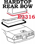 E2316 WEATHERSTRIP-HARDTOP-REAR BOW-USA-86-96