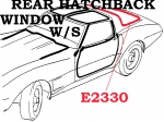 E2330 WEATHERSTRIP-REAR HATCHBACK WINDOW-COUPE-COLLECTOR EDITION-82