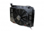 E23848 RADIATOR-HP SERIES-LS SWAP-WITH COOLING FAN-BLACK FINISH-55-60