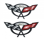 Click Here For Full Product Info E23862 EMBLEM SET-FRONT AND REAR-50TH ANAVERSARY-BLACK-97-04