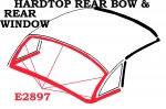 E2897 SEE E23245-WEATHERSTRIP-HARDTOP-REAR BOW AND REAR WINDOW-IMPORT-56-60