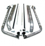 E3743 EXHAUST SYSTEM-SIDE-304 STAINLESS STEEL-2 INCH-SMALL BLOCK-327-63-67