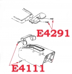 E4111 SCREW SET-SEAT BELT RETAINER AND EMERGENCY BRAKE CONSOLE-4 PIECE-67