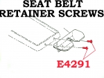 E4291 SCREW SET-SEAT BELT RETAINER-ON CONSOLE-2 PIECES-64-67