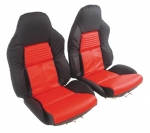 E23596 SEAT COVER-MOUNTED-STARDARD SEAT-LEATHER-TWO TONE-94-96