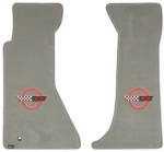 E4513R MAT SET-FLOOR-LLOYD'S ULTIMATS-EMBROIDERED APPLIQUE RED C4 LOGO-COLORS-PAIR-95-96