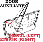 E5893R WEATHERSTRIP-DOOR AUXILIARY-USA-RIGHT-63