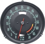 E6634B TACHOMETER-ASSEMBLY WITH 6000 RPM RED LINE-69-71