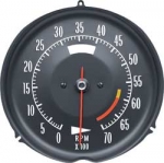 E6638 TACHOMETER-ASSEMBLY WITH 6000 RPM RED LINE-72-74