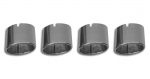 E6682 EXHAUST TIPS-POLISHED STAINLESS STEEL-ROUND-SET OF 4-97-00
