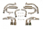 E8858 EXHAUST SYSTEM-NXTSTEP 304 STAINLESS STEEL-3.5 INCH DOUBLE WALL TIPS-LIFETIME WARRANTY-97-04